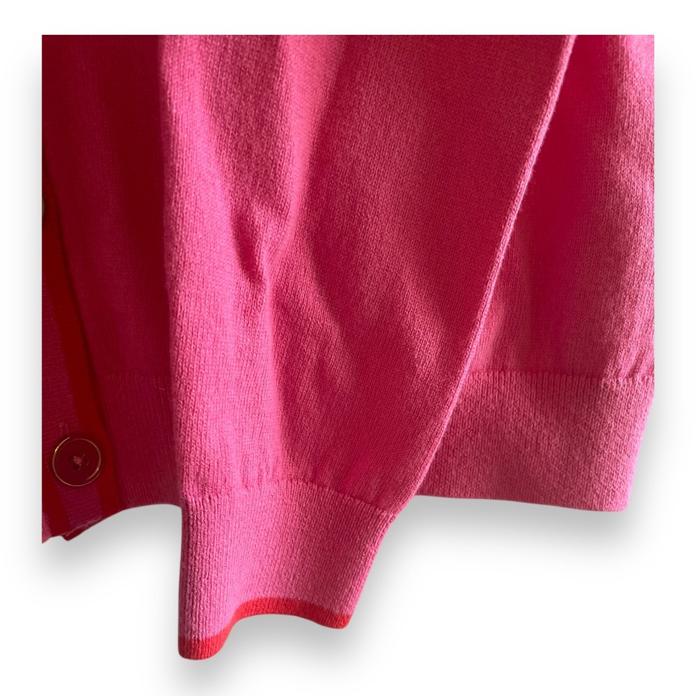 Boden Pink Wool Blend Liz Knitted Collared Cardigan Sweater Women's Small NWT - Picture 2 of 6